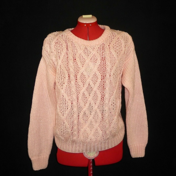 Andrew St John Womans Pink Hand Knit Sweater - Picture 5 of 7